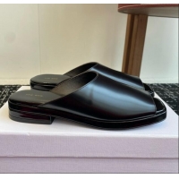 Luxury Hot The Row Emi Mule in Polished Calfskin TR1404 Black 2025