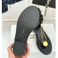 Imitation The Row Leather Sandals TR051613 Black 2025