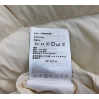 Grade Quality Moncler Detachable Short Down Jacket M091842 White/Brown 2025