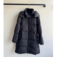 Market Sells Moncler Quilted Long Down Jacket M091843 Black 2025
