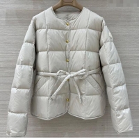 Sophisticated Cheap Moncler Quilted Down Jacket M091855 White 2025