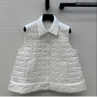 Traditional Discount Moncler A-Shaped Down Vest M091850 White 2025