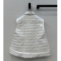 Traditional Discount Moncler A-Shaped Down Vest M091850 White 2025
