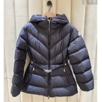 ​Shop Cheap Moncler Belted Down Jacket M091853 Blue 2025