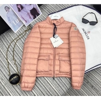 Cheap Discount Moncler Short Down Jacket M091860 Pink 2025