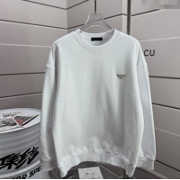 Cheapest Prada Sweatshirt P101301 White 2025 (For women and men)