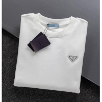 Luxury Cheap Prada Mens Sweatshirt P101404 White 2025