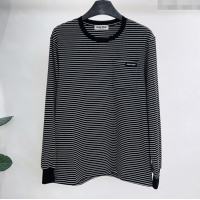 Cheapest Miu Miu Cotton Long T-Shirt MM101415 Black/White 2025