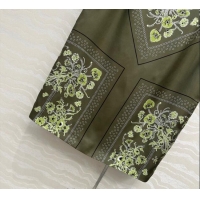 Affordable Price Gucci Silk Skirt GG101501 Green 2025