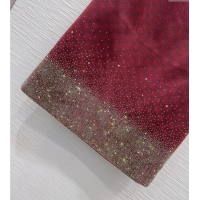 Well Crafted Gucci GG and Cotton Padded Dress with Strass 1015 Red 2025