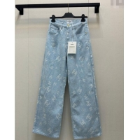 Affordable Price Chanel Cotton Jeans 0620 Light Blue 2025