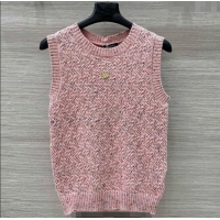 ​Buy Cheap Chanel Cashmere Blend Knit Vest 0620 Pink 2025