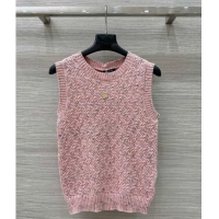 ​Buy Cheap Chanel Cashmere Blend Knit Vest 0620 Pink 2025