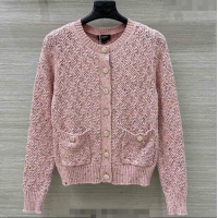 Trendy Design Chanel Cashmere Blend Knit Cardigan 0620 Pink 2025