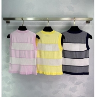 Good Quality Chanel Wool Blend Vest 0619 Black 2025