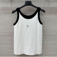 Good Product Chanel Tencel and Wool Vest 0704 White 2025