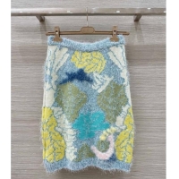 Well Crafted Chanel Wool Blend Knit Skirt C0716 2025