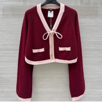 Best Price Chanel Cashmere Knit Cardigan 0716 Red 2025