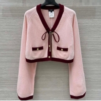 ​Affordable Price Chanel Cashmere Knit Cardigan 0716 Pink 2025