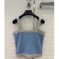 ​Best Product Chanel Cashmere Knit Vest 071602 Blue 2025