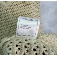 Best Price Chanel Wool Blend Crochet Dress 0716 Beige 2025