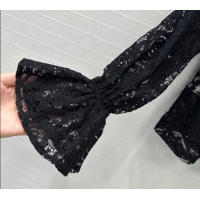 Most Popular Chanel Lace Shirt 0717 Black 2025