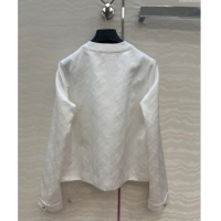 Good Product Chanel CC Allover Jacket 0717 White 2025
