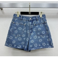 Best Luxury Chanel Denim Shorts CH072507 Blue 2025
