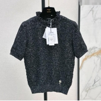 Buy Inexpensive Chanel Knit Top CH072413 Black 2025