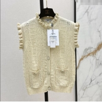 ​Market Sells Chanel Sleeveless Cardigan CH072517 Light Yellow 2025