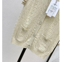 ​Market Sells Chanel Sleeveless Cardigan CH072517 Light Yellow 2025