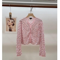 Top Quality Chanel Sequin Cardigan CH072524 Pink 2025