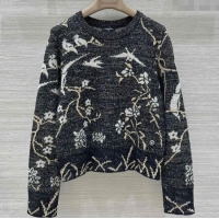 ​Best Product Chanel Embroidered Sweater 0728 Black 2025
