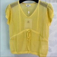 Well Crafted Chanel Mesh Top 0814 Yellow 2025