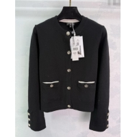 ​Best Quality Chanel Cashmere Cardigan 0812 Black 2025