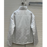 Traditional Discount Chanel CC Allover Padded Jacket 0812 White 2025