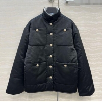 Famous Brand Chanel CC Allover Padded Jacket 0812 Black 2025