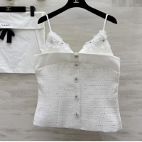 Well Crafted Chanel Tweed Vest CH82122 White 2025