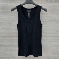 Luxury Cheap Chanel Knit Vest CH82119 Black 2025