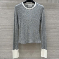 Buy Discount Miu Miu Shirt M82102 Grey 2025