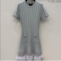 Top Quality Chanel Cashmere Dress CH82111 Multicolor 2025