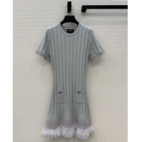 Top Quality Chanel Cashmere Dress CH82111 Multicolor 2025