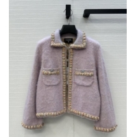 Reasonable Price Chanel Cashmere & Wool Cardigan CH090105 Purple 2025