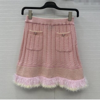 Well Crafted Chanel Cashmere Skirt CH090202 Pink 2025