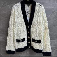 Super Quality Chanel Wool Cardigan CH090405 White 2025