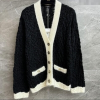 Well Crafted Chanel Wool Cardigan CH090406 Black 2025