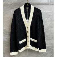 Well Crafted Chanel Wool Cardigan CH090406 Black 2025