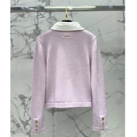 ﻿Best Quality Chanel Cashmere Cardigan CH090401 Pink 2025