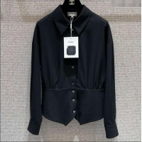 Buy New Cheap Chanel Shirt CH090504 Black 2025