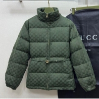 ​Super Quality Gucci GG Down Jacket GG110613 Green 2025